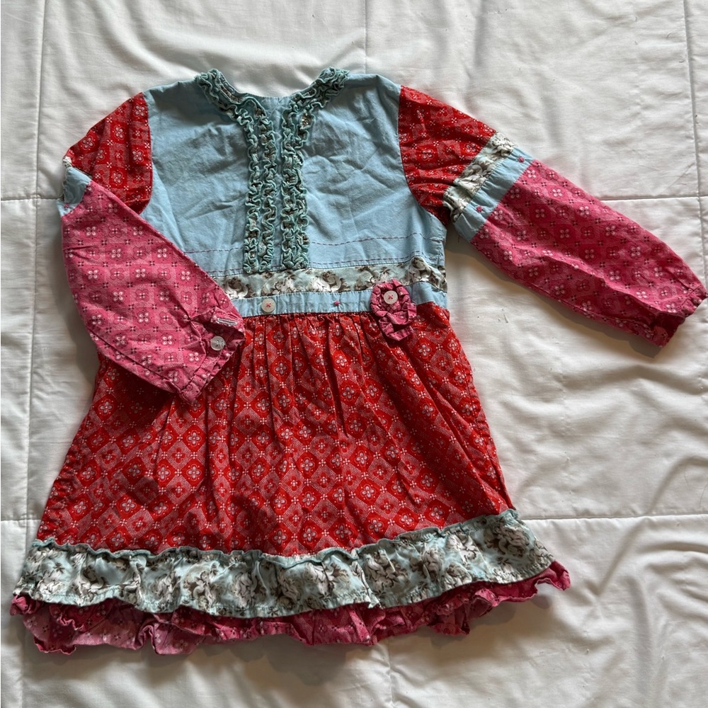 Oilily Red and Light Blue Dress
